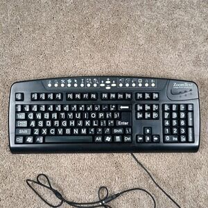 Zoom Text Large Print Computer Keyboard Usb